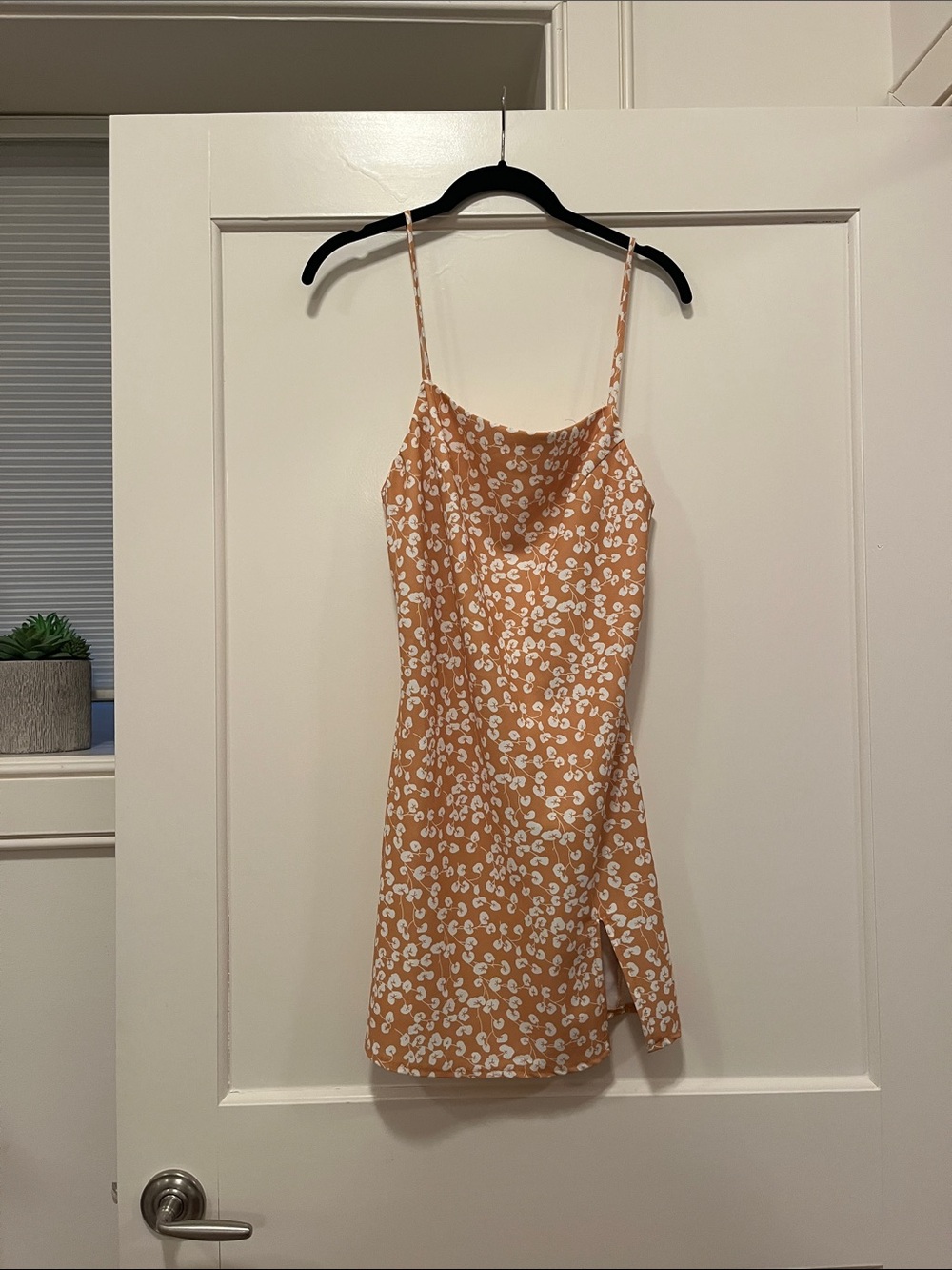 Princess Polly Rust Floral Slip Mini Dress